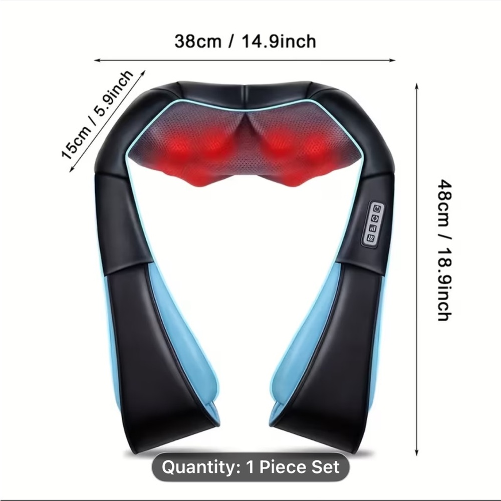 Black and Blue Neck Massager